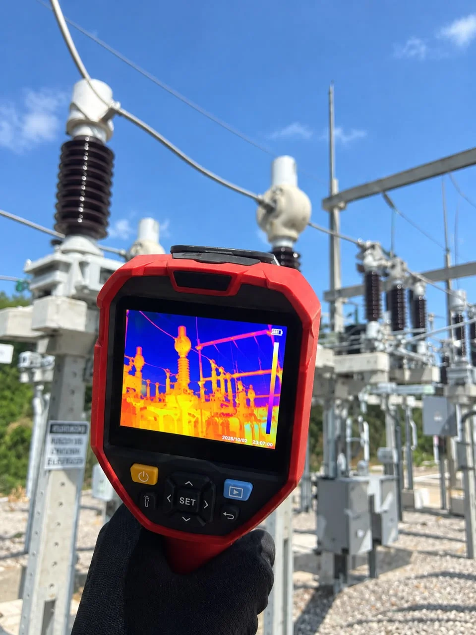 Inspeção termográfica em subestação